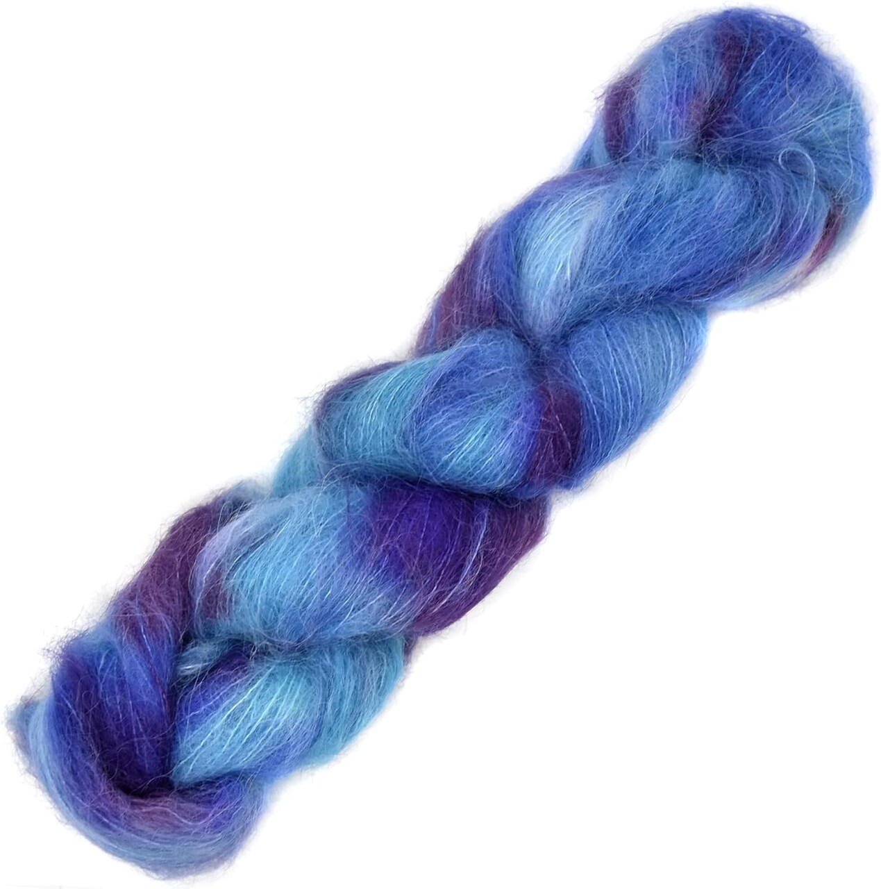 Suri Sensation Brushed Suri Alpaca: Super-Soft Lace Weight Yarn for Knit and Crochet, Non-Itchy, Pacific Northwest Hand Dyed.